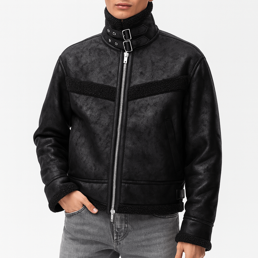LUXEOUTFIT | Sherpa-Trim Bomber