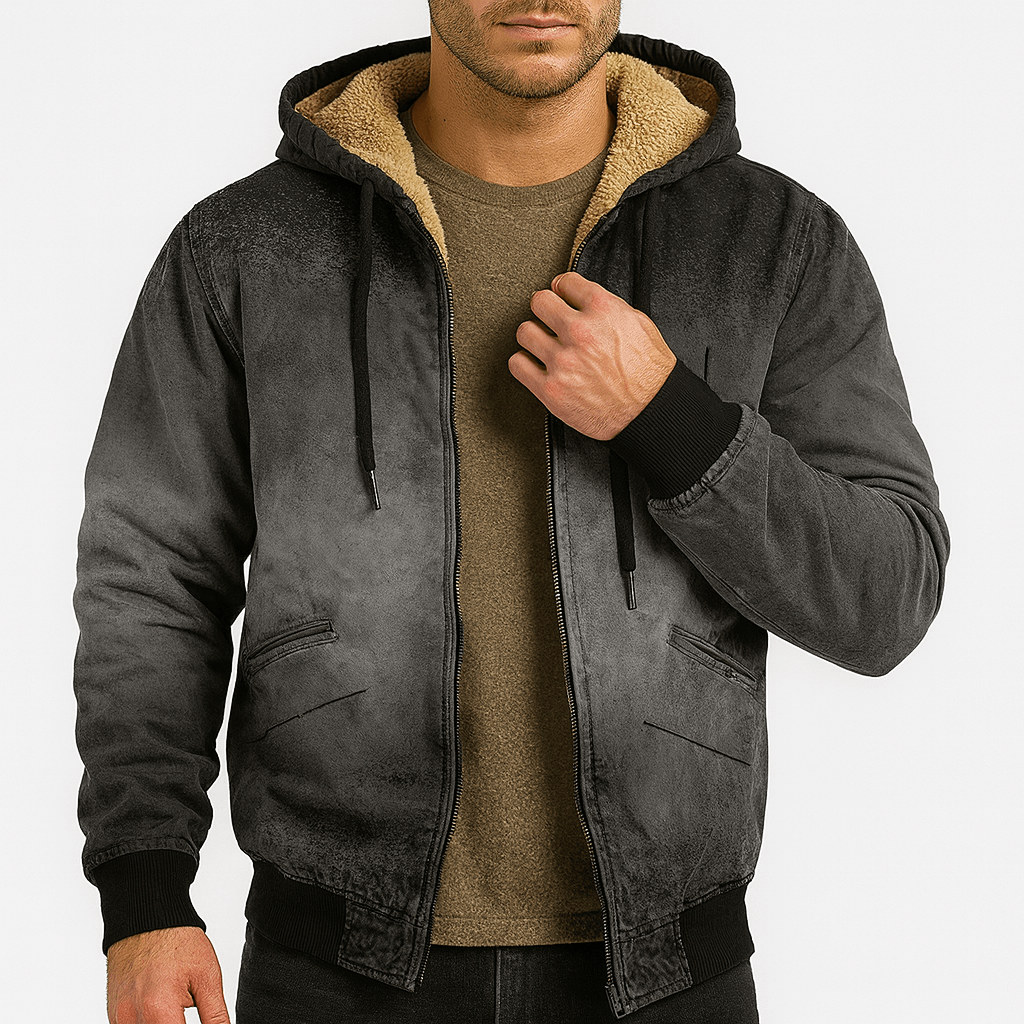 LUXEOUTFIT | Fleece-Lined Hooded Jacket