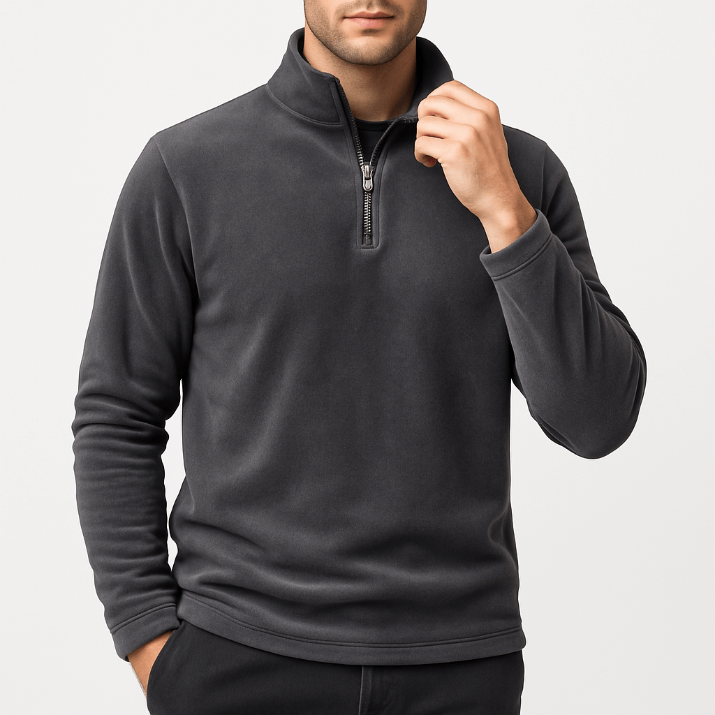 LUXEOUTFIT | Knit Quarter Zip