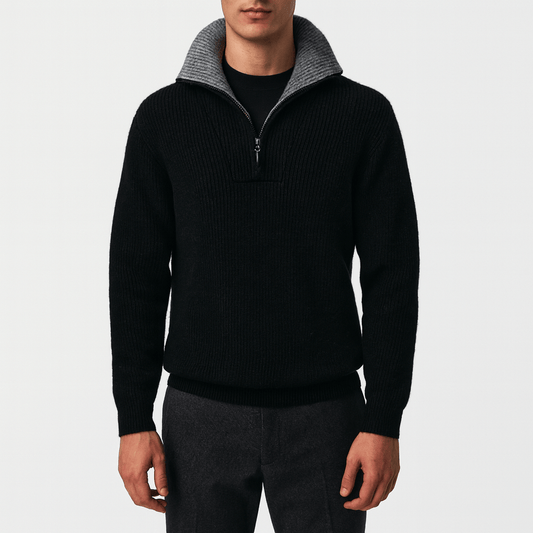 LUXEOUTFIT | Alpine Quarter-Zip Sweater