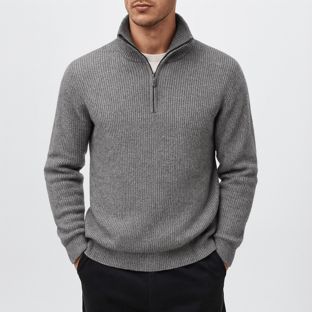 LUXEOUTFIT | Alpine Quarter-Zip Sweater