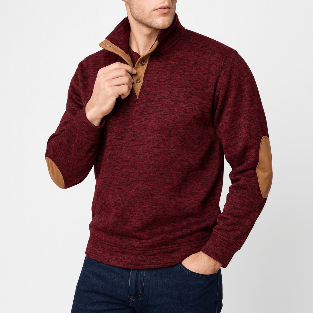 LUXEOUTFIT | Button Neck Jumper