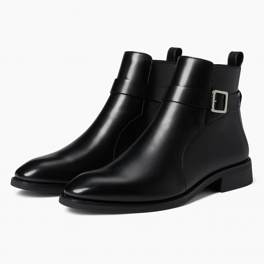 LUXEOUTFIT | Chelsea Buckle Boots