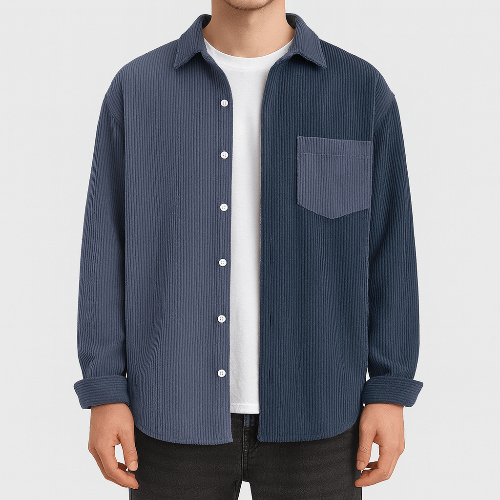LUXEOUTFIT | Corduroy Block Shirt