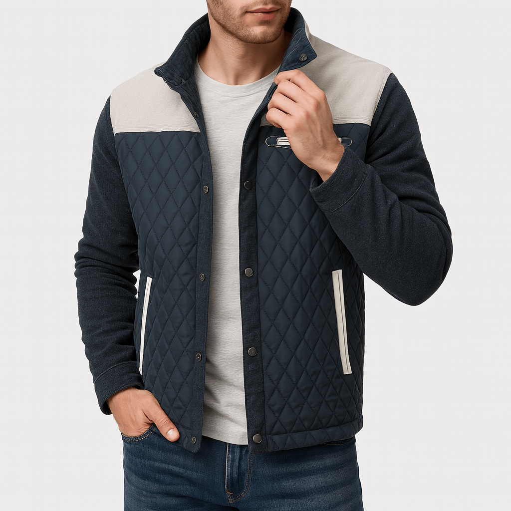 LUXEOUTFIT | Diamond Pattern Quilted Jacket