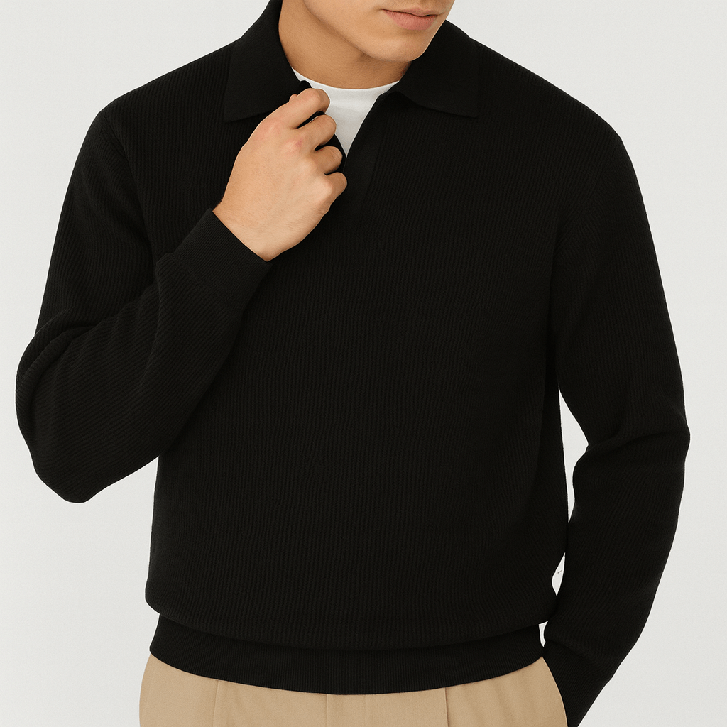 LUXEOUTFIT | Folded Collar Sweater