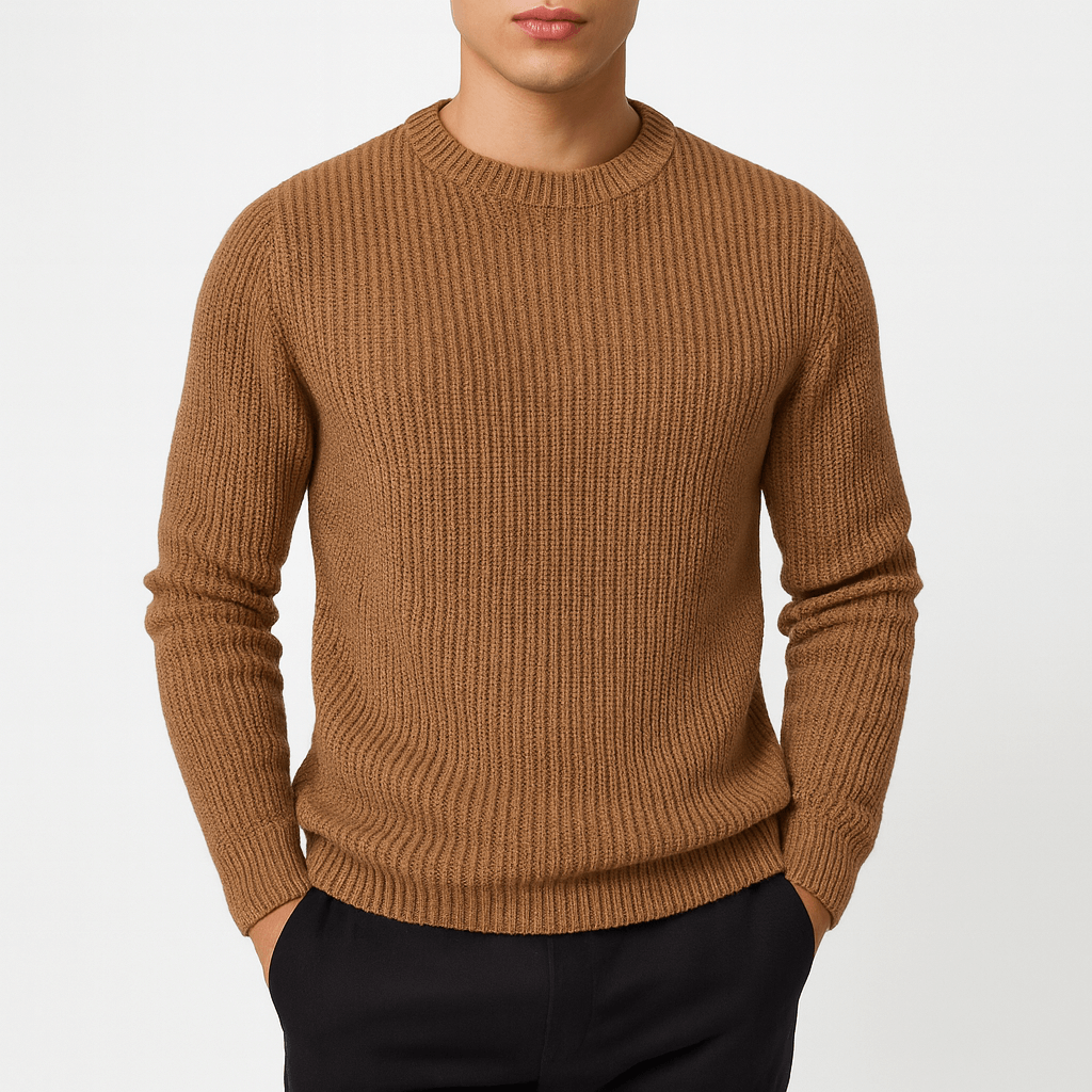 LUXEOUTFIT | Knitted O-Neck Sweater