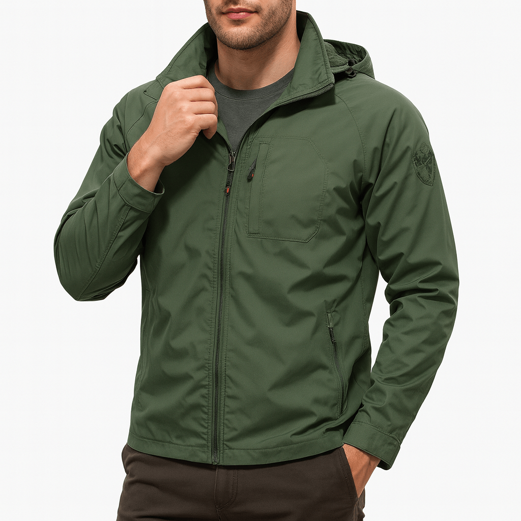 LUXEOUTFIT | Nylon Hooded Jacket