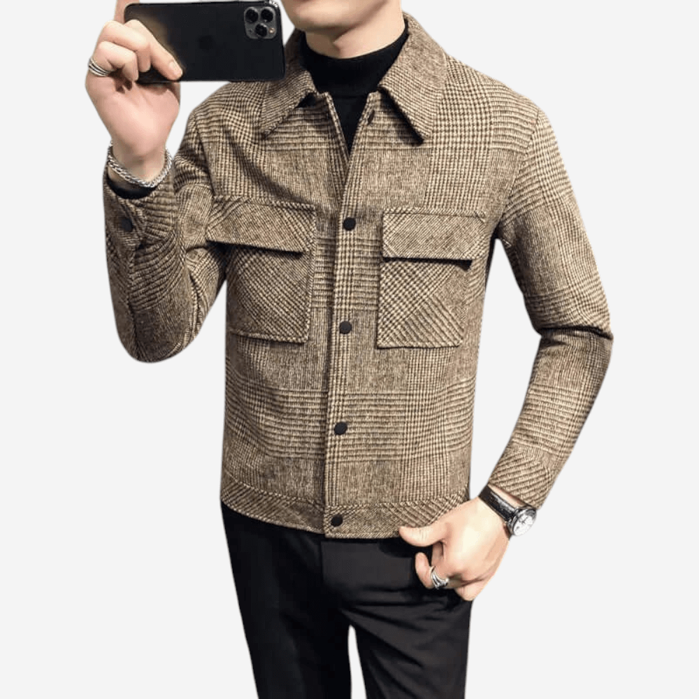 LUXEOUTFIT | Plaid Wool Jacket