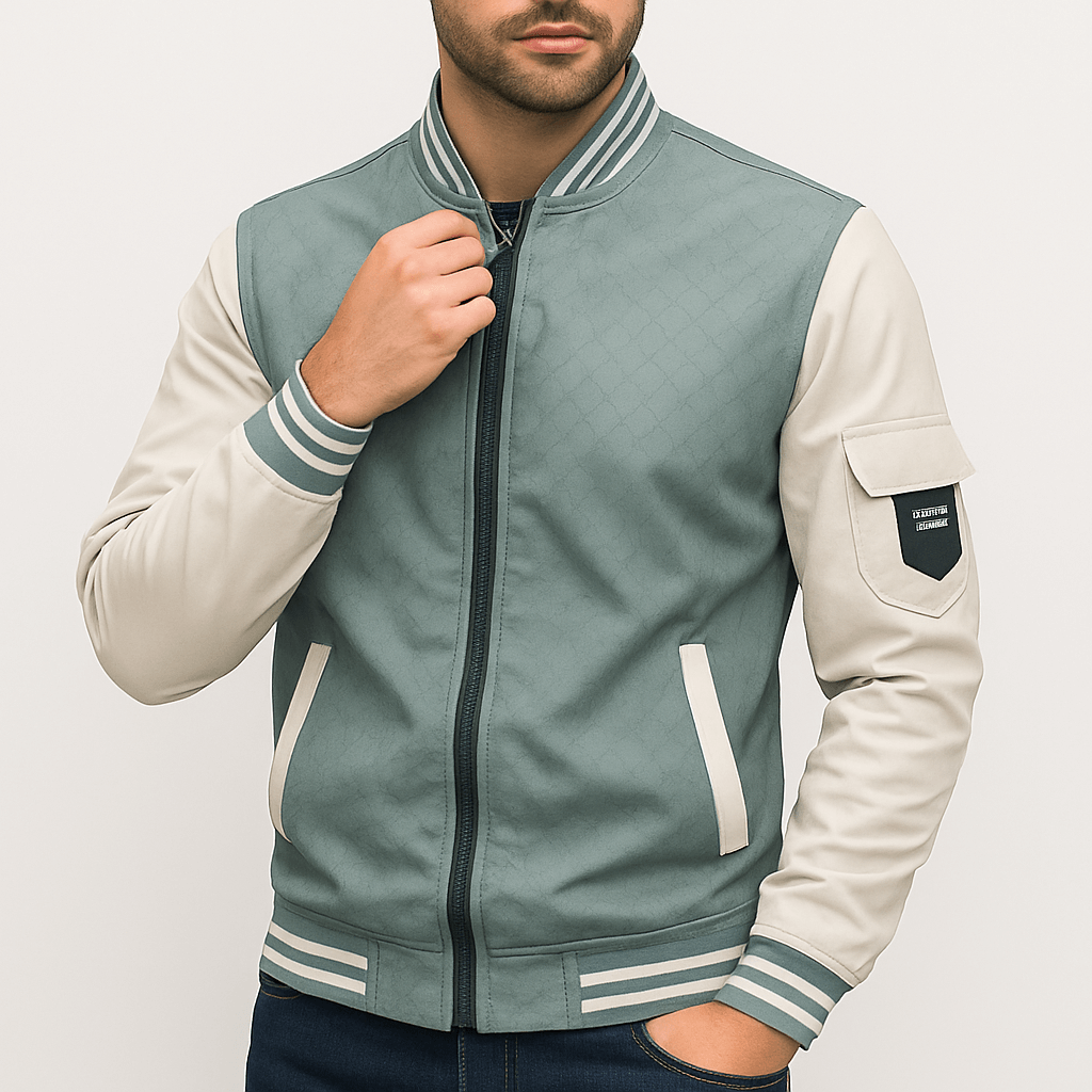 LUXEOUTFIT | Ribbed Trim Bomber