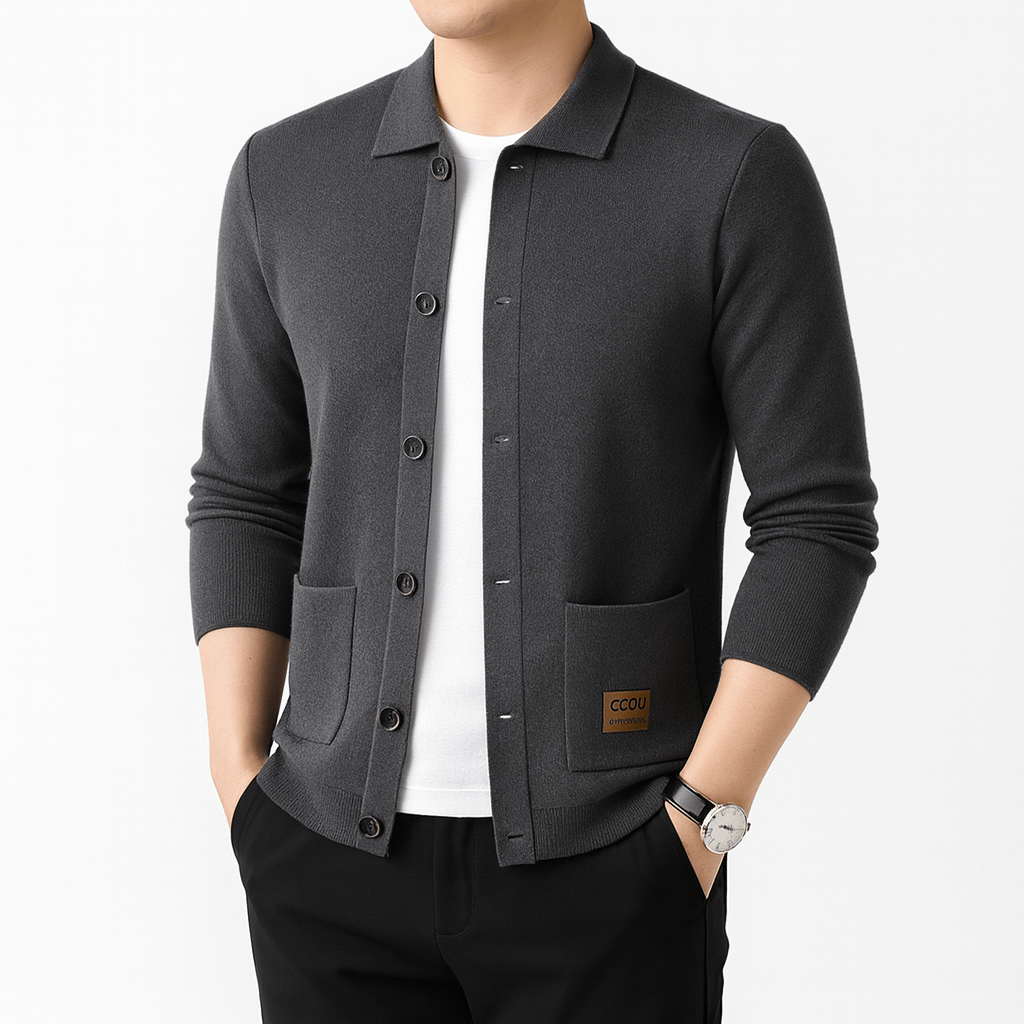 LUXEOUTFIT | Slim Collar Cardigan