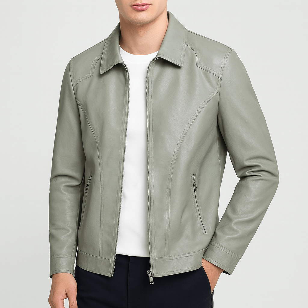 LUXEOUTFIT | Slim Leather Jacket