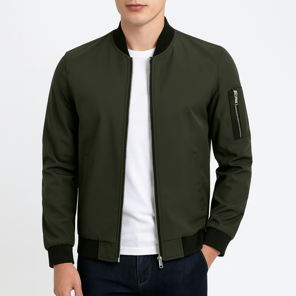 LUXEOUTFIT | Water-Resistant Bomber Jacket