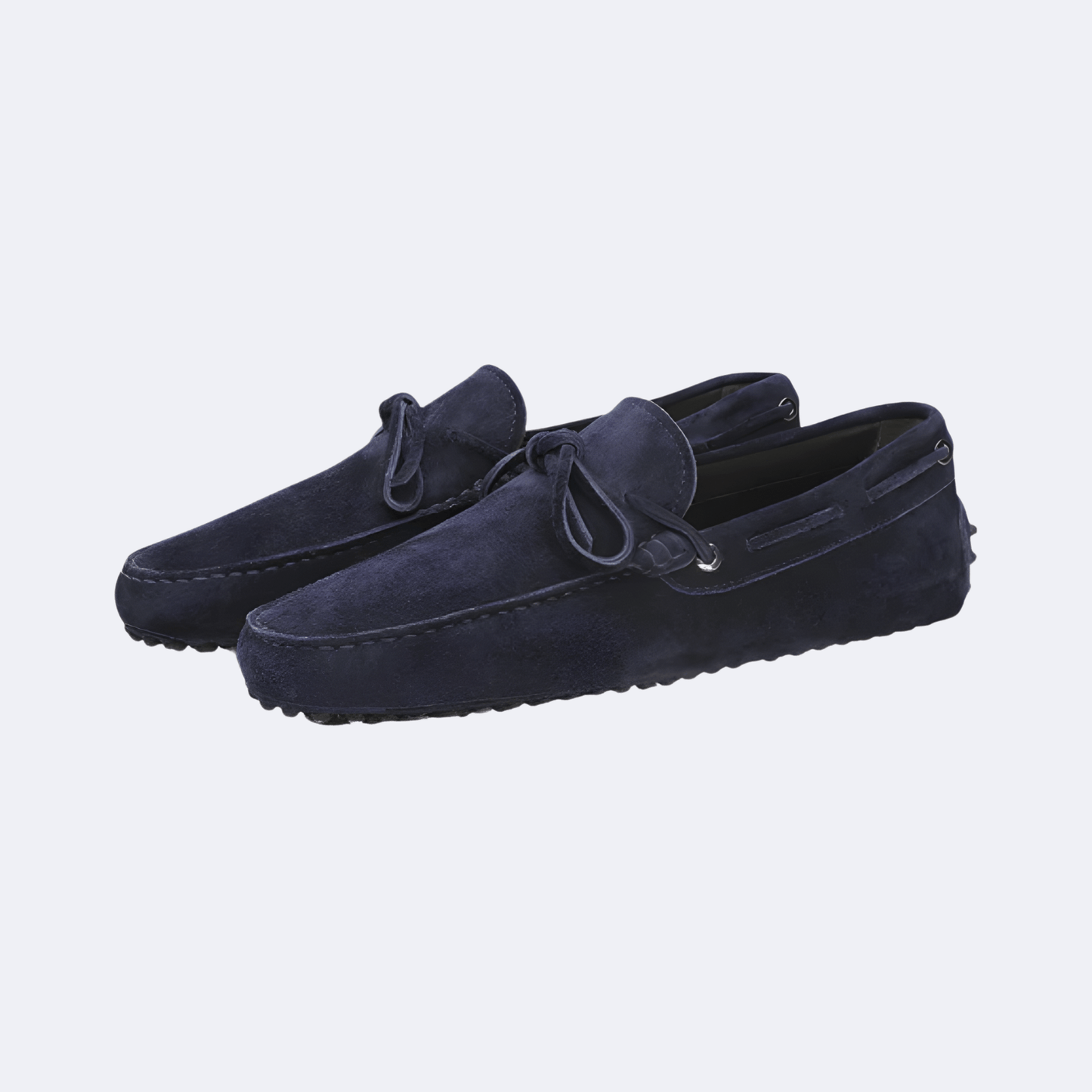 Men's Elegant Navy Suede Loafers Slip On Comfortable Classic Design
