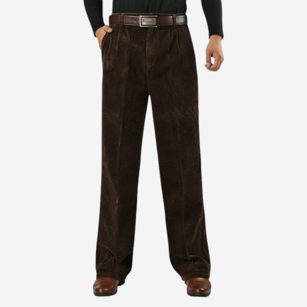 LUXEOUTFIT | Corduroy Wide Trousers