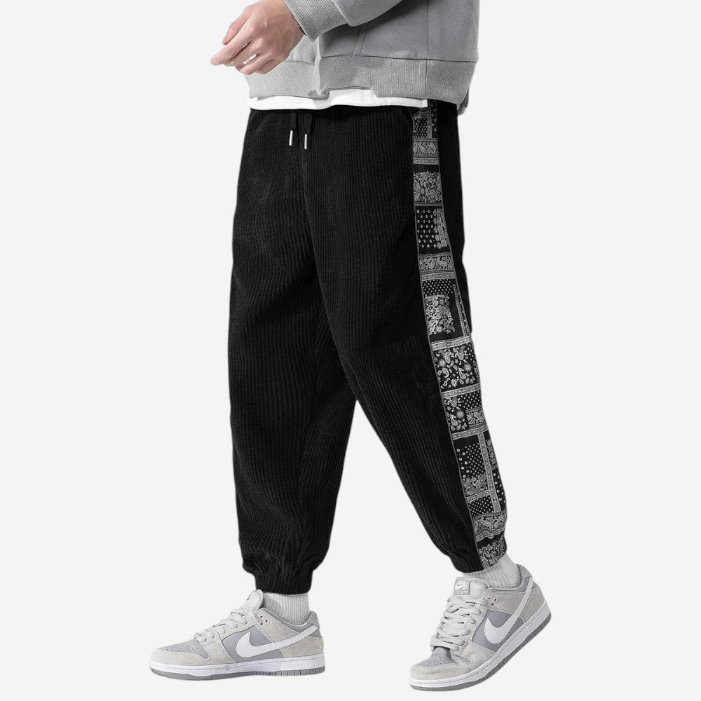 LUXEOUTFIT | Corduroy Jogger Trousers