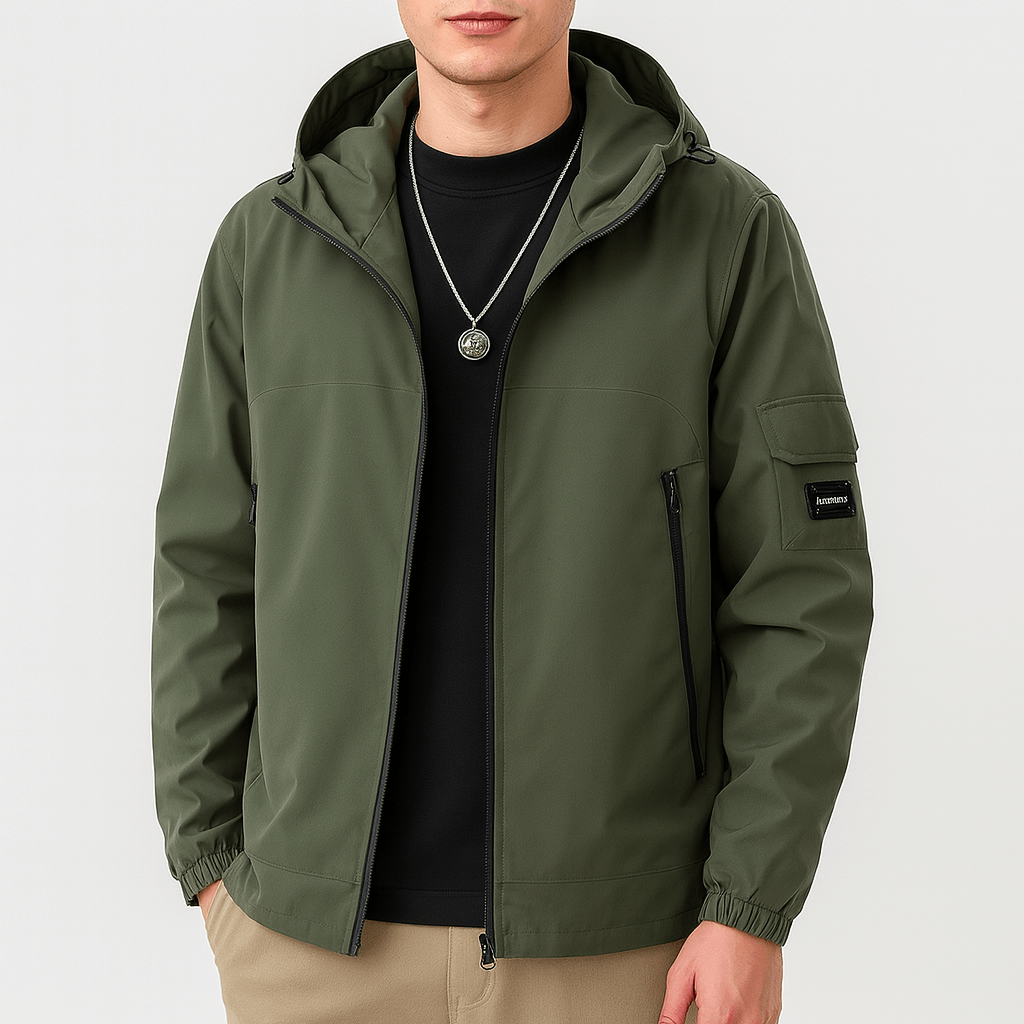LUXEOUTFIT | Water-Resistant Hooded Jacket