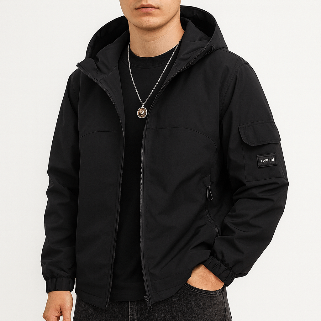 LUXEOUTFIT | Water-Resistant Hooded Jacket
