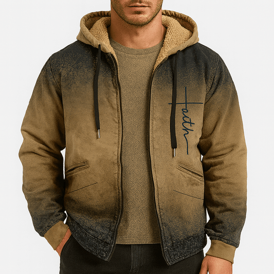LUXEOUTFIT | Fleece-Lined Hooded Jacket