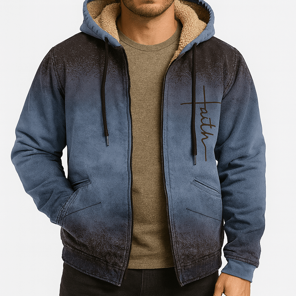 LUXEOUTFIT | Fleece-Lined Hooded Jacket