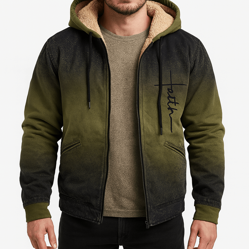 LUXEOUTFIT | Fleece-Lined Hooded Jacket