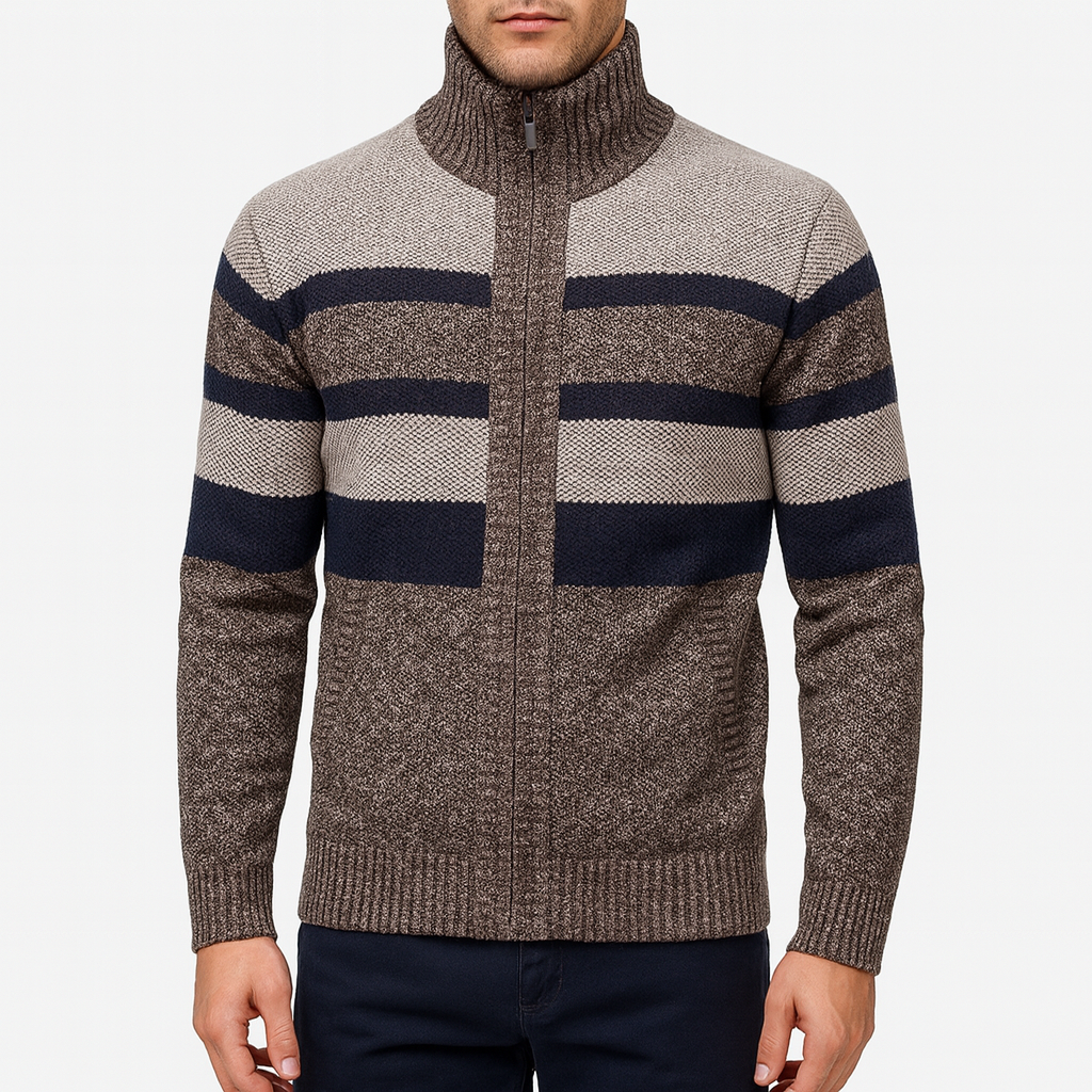 LUXEOUTFIT | Knit Zip Jacket