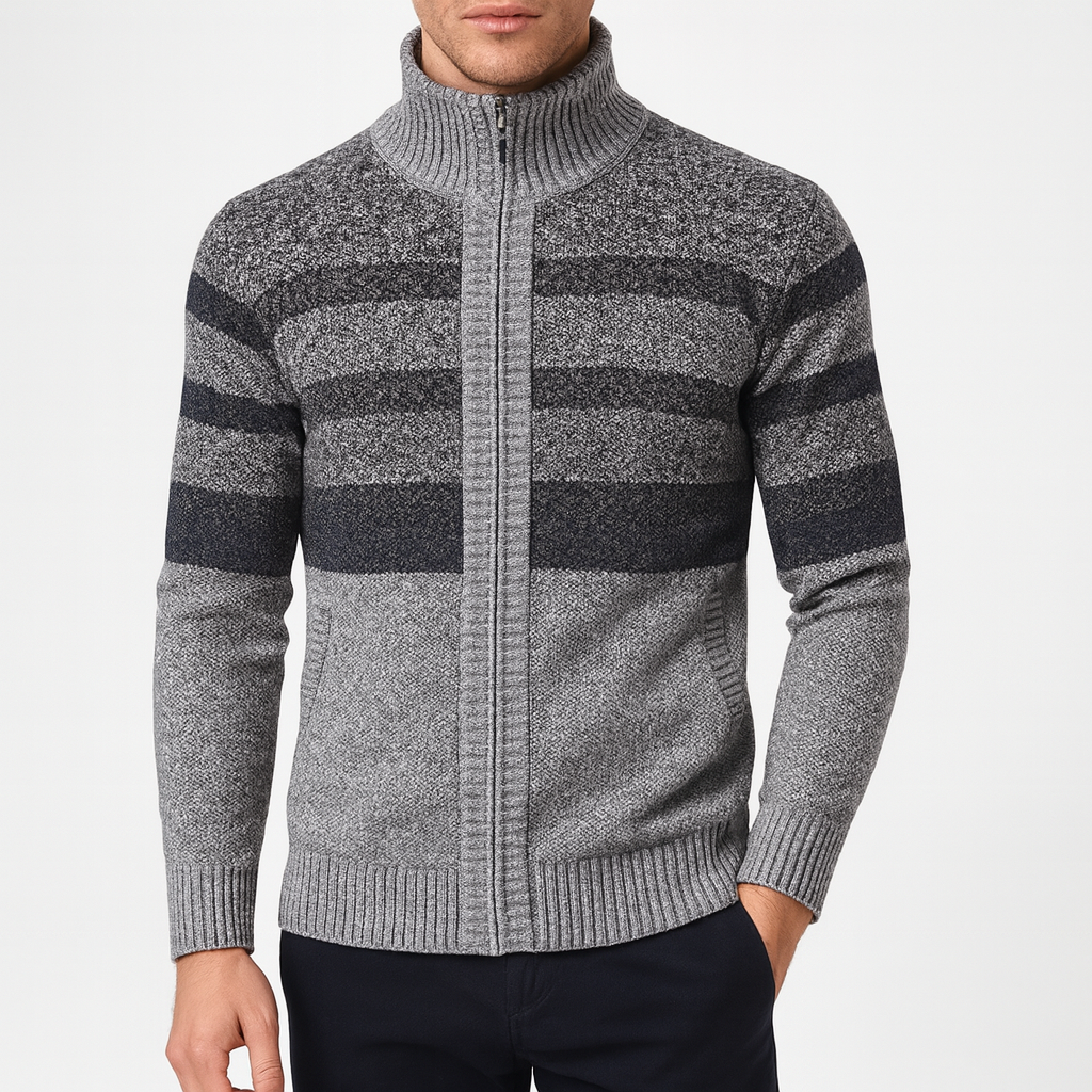 LUXEOUTFIT | Knit Zip Jacket