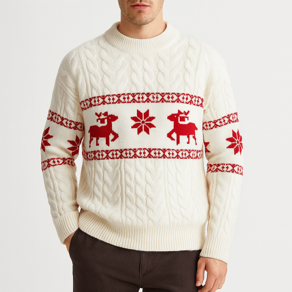 LUXEOUTFIT | Reindeer Knit Sweater