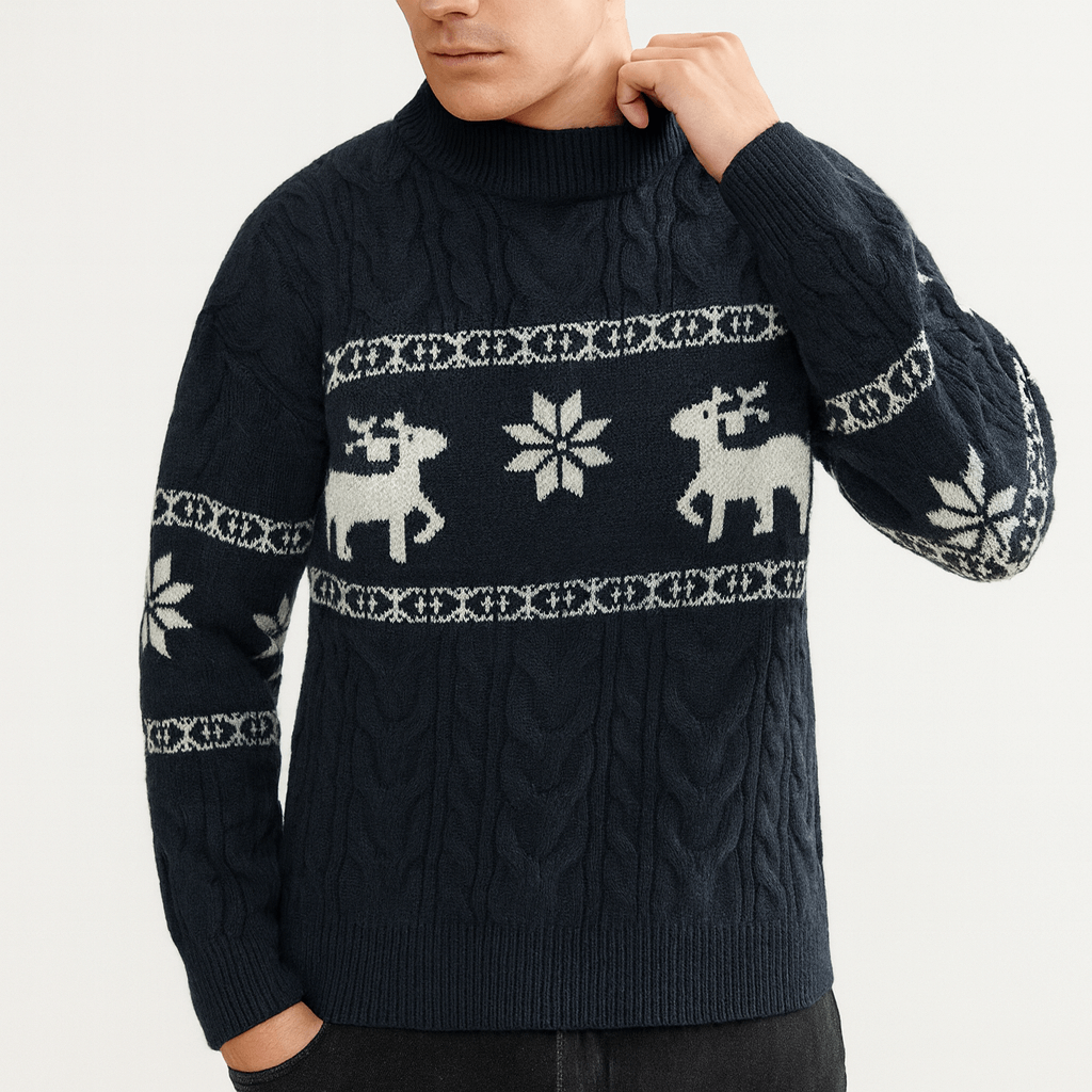 LUXEOUTFIT | Reindeer Knit Sweater