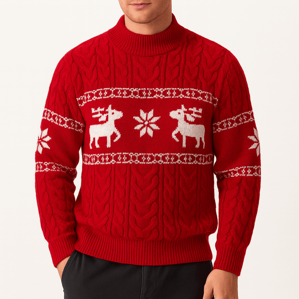 LUXEOUTFIT | Reindeer Knit Sweater