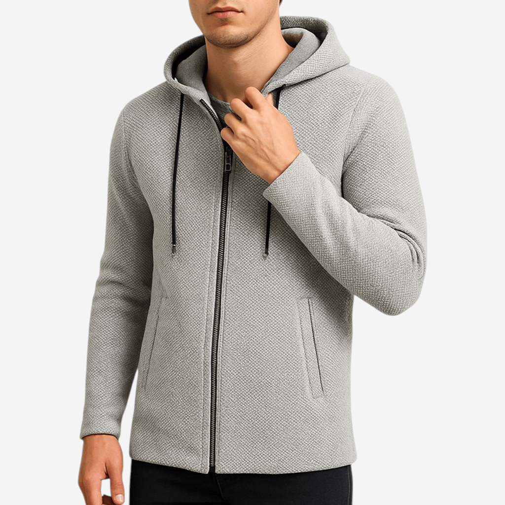 LUXEOUTFIT | Chenille Hooded Cardigan