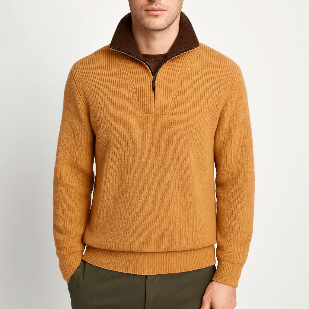 LUXEOUTFIT | Alpine Quarter-Zip Sweater