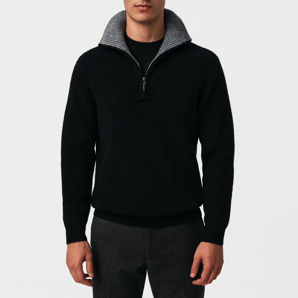 LUXEOUTFIT | Alpine Quarter-Zip Sweater