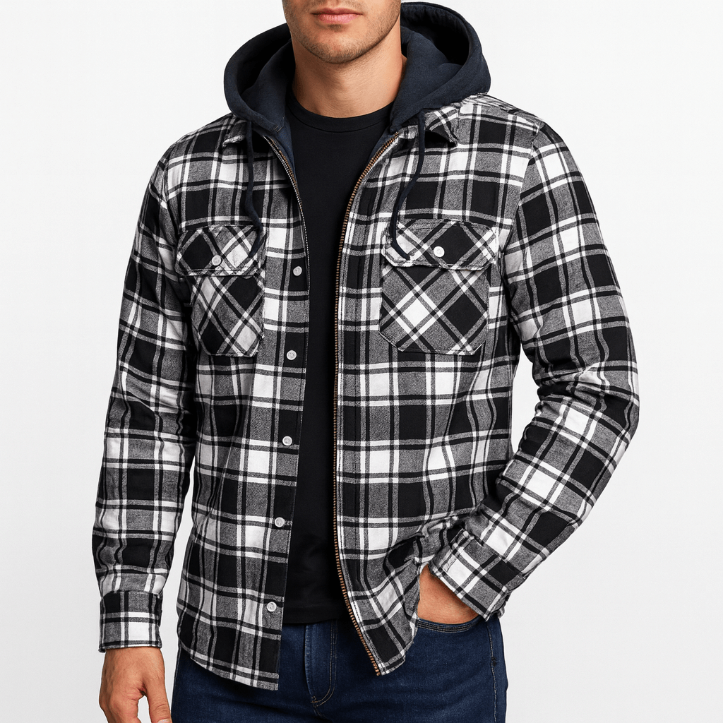 LUXEOUTFIT | Bomber Plaid Jacket