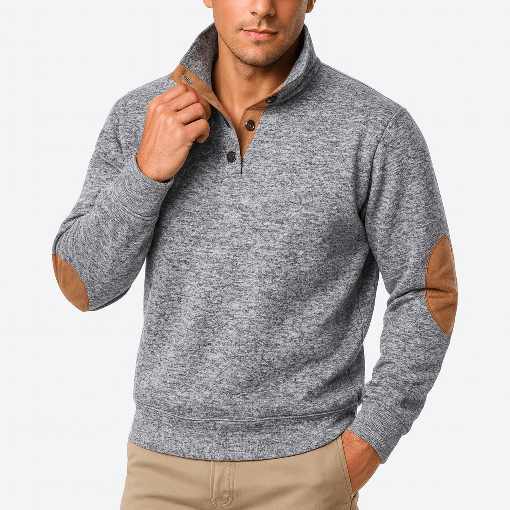 LUXEOUTFIT | Button Neck Jumper