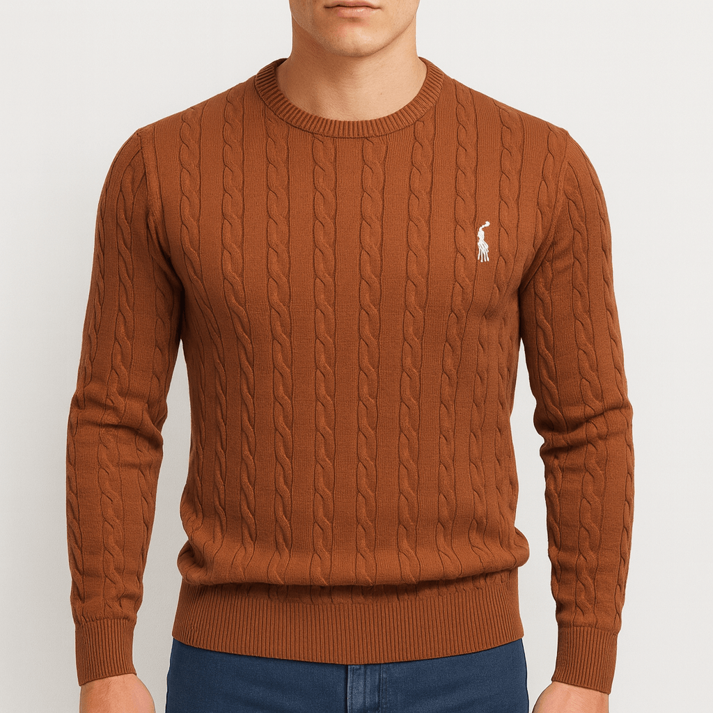 LUXEOUTFIT | Cable Knit Sweatshirt
