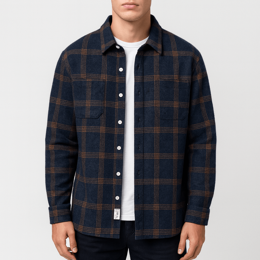 LUXEOUTFIT | Check Button Shirt