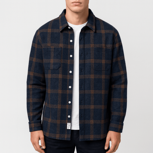 LUXEOUTFIT | Check Button Shirt
