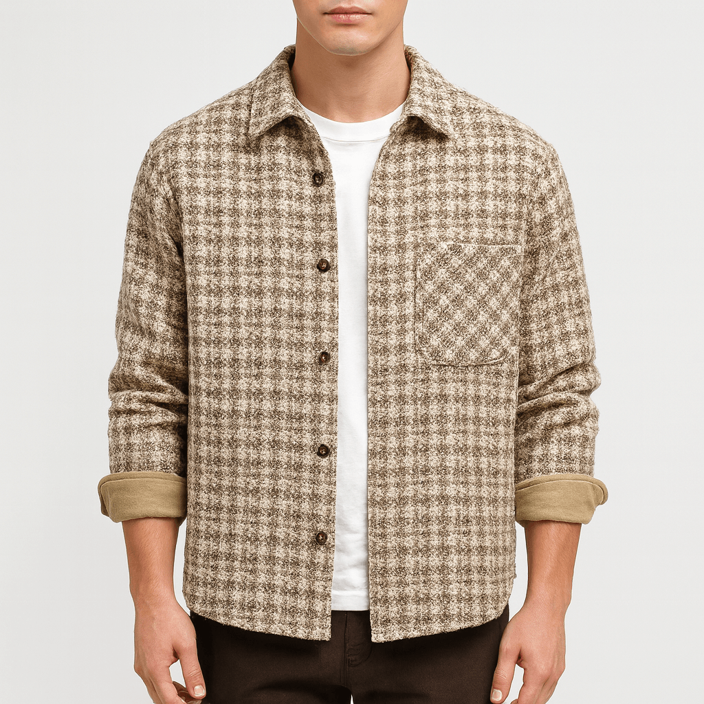 LUXEOUTFIT | Check Overshirt Jacket