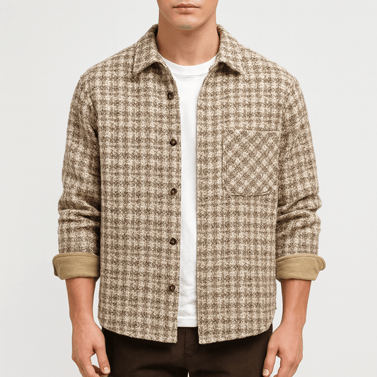 LUXEOUTFIT | Check Overshirt Jacket