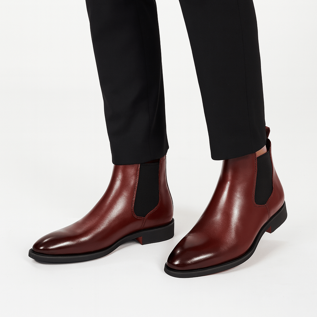 LUXEOUTFIT | Chelsea Red Boots