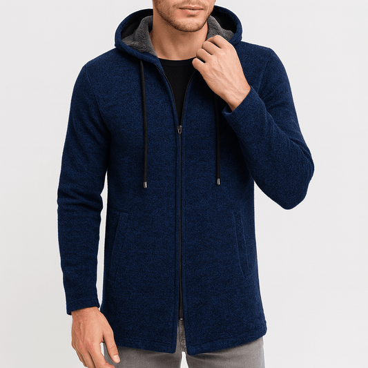 LUXEOUTFIT | Chenille Hood Cardigan