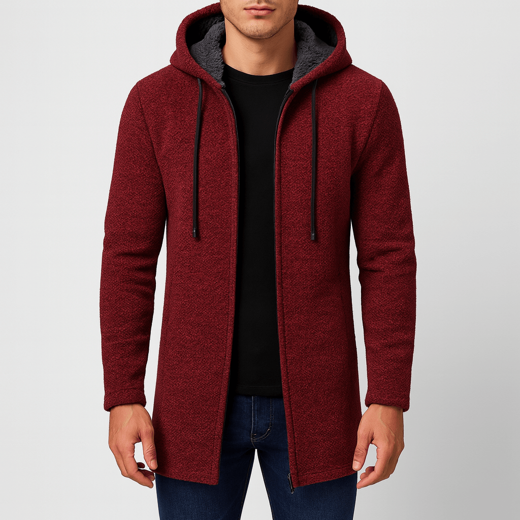 LUXEOUTFIT | Chenille Hood Cardigan