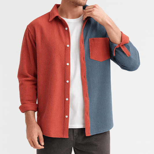 LUXEOUTFIT | Corduroy Block Shirt