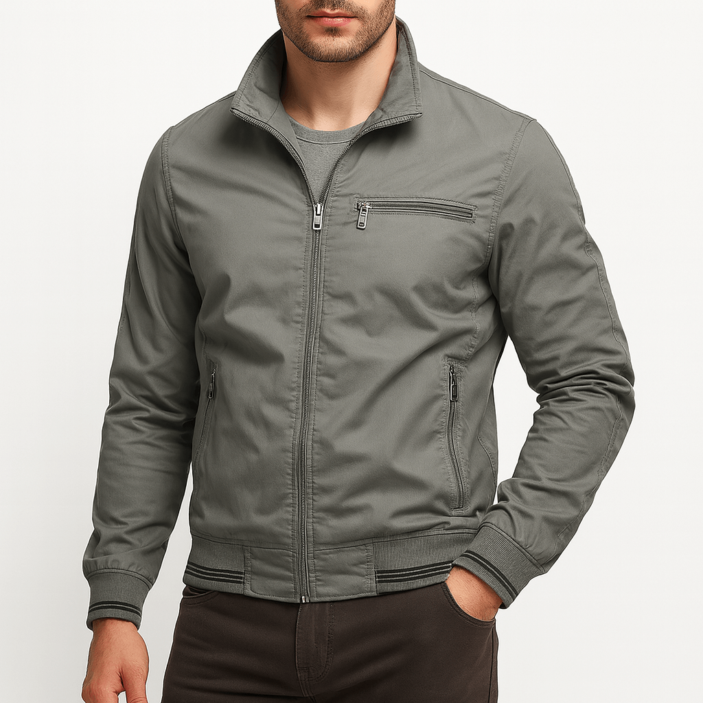 LUXEOUTFIT | Cotton Zip Jacket