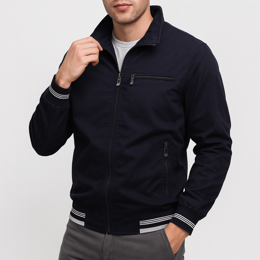 LUXEOUTFIT | Cotton Zip Jacket