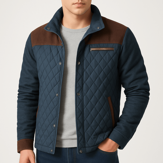 LUXEOUTFIT | Diamond Pattern Quilted Jacket