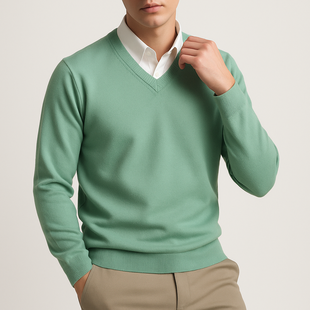 Tynro | Elegant V-Neck Sweater Tynro