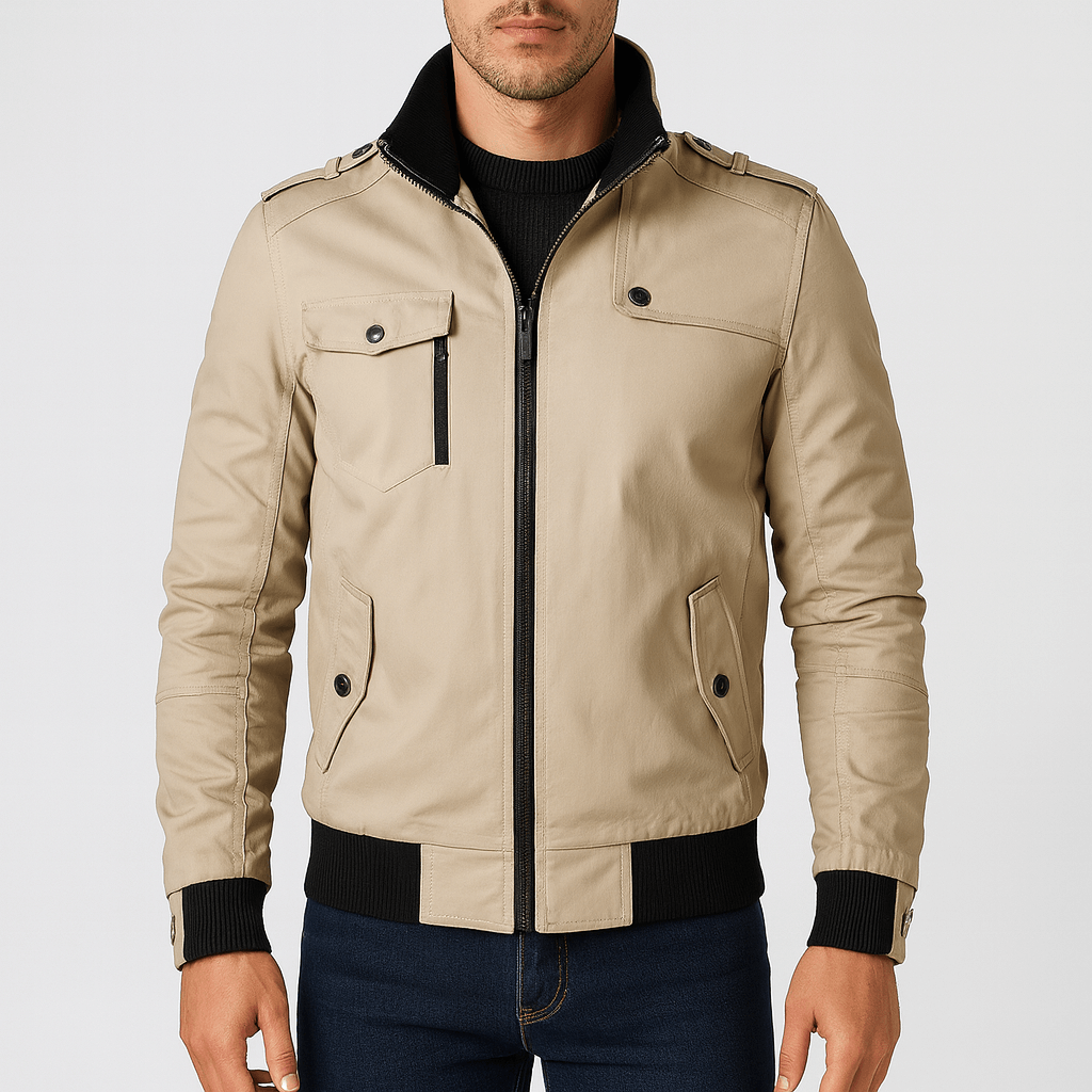 LUXEOUTFIT | Epaulette Bomber Jacket