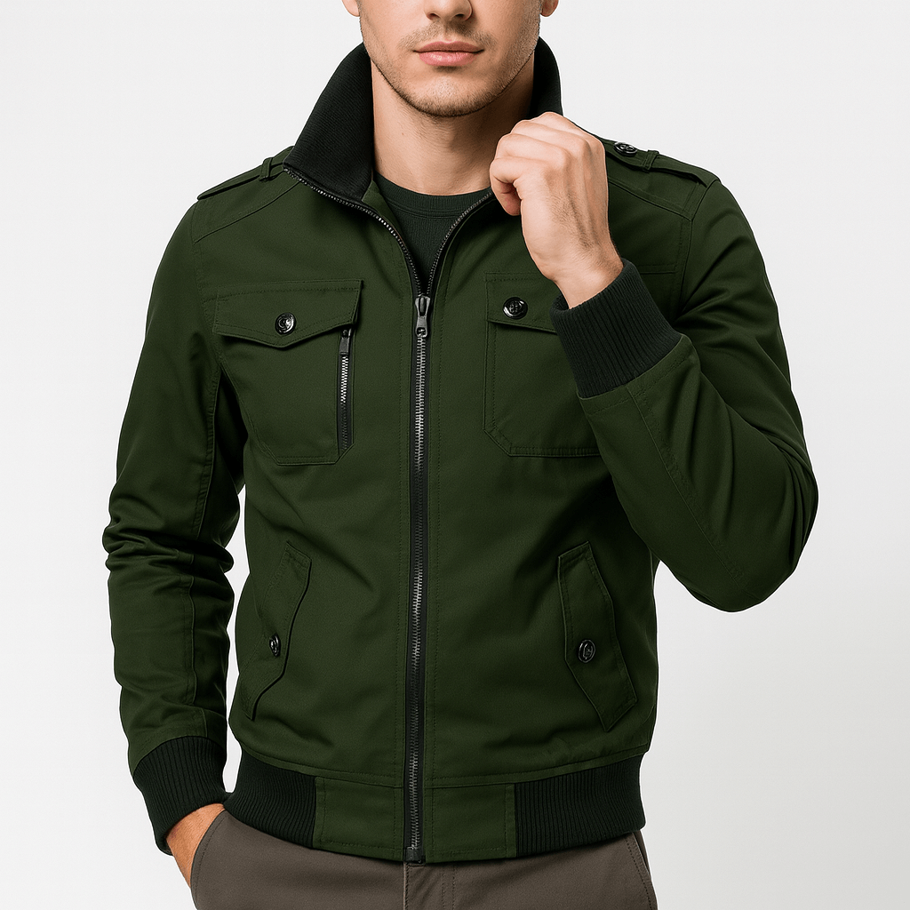 LUXEOUTFIT | Epaulette Bomber Jacket